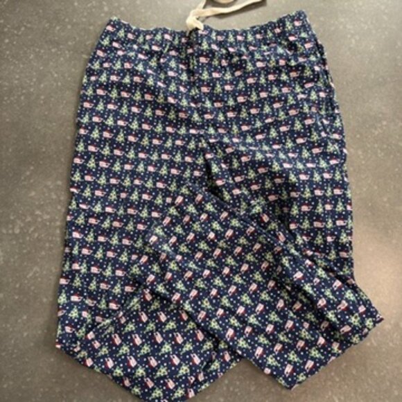 Vineyard Vines Navy Blue Christmas Whale Pajama Pants - Size Medium - Picture 3 of 8